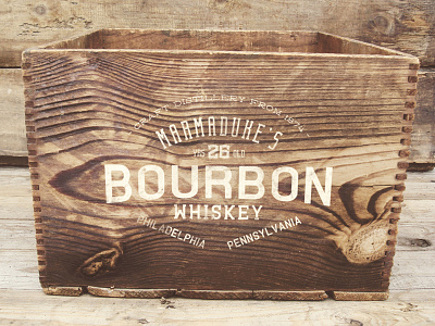 Bourbon Whiskey Logo americana badge bourbon brand branding display font handcrafted label lettering liquor logo logotype retro serif type typeface typography vintage whiskey