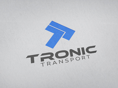 Tronic Transport Logo branding design display emblem icon logo logo design logotype minimalis minimalist modern simple transport truck