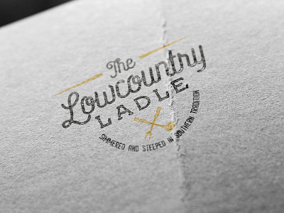 The Lowcountry Ladle americana badge brand branding design display food handcrafted illustration label ladle logo old print restaurant retro traditional vector vintage