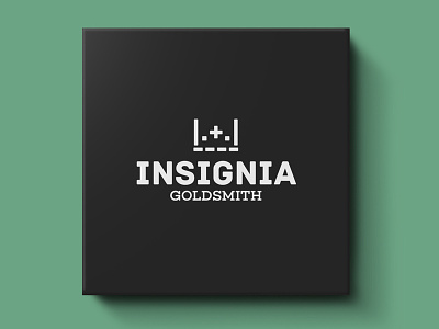 Insignia - Minimalist Logo box brand branding crown design display goldsmith handcrafted icon jewellery label logo logos minimalism minimalist logo packaging retro simple template