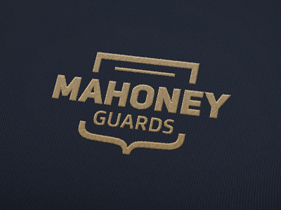 Mahoney Guards badge bold brand branding design display guard label logo minimalism minimalist logo security shield simple simple logo