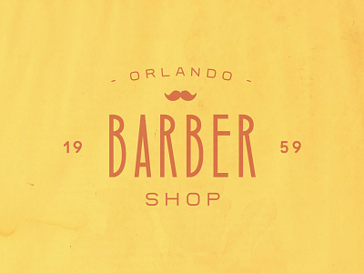 Orlando Barber Shop americana badge barber shop brand branding design display display font font handcrafted label logo logotype print retro template type typeface typography vintage