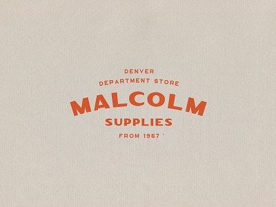 Malcolm - Department Store americana brand branding denver design display display font font handcrafted label logo logotype print retro sans serif font store type typeface typography vintage