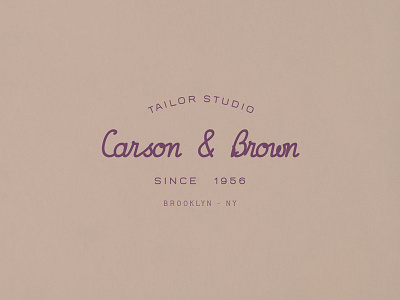 Carson & Brown americana badge brand branding design display display font font handcrafted label logo logotype retro sans script font simple type typeface typography vintage