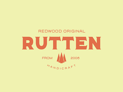 Rutten Handicraft americana badge brand branding design display display font font handcrafted logo logotype retro serif type typeface typography vintage