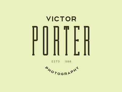 Porter Photography americana badge brand branding condensed font design display display font font freelance handcrafted label logo logotype retro simple type typeface typography vintage