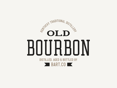 Bourbon - Retro Logo americana badge bourbon brand branding display font font handcrafted label liquor logo logotype retro sans serif simple type typeface typography vintage