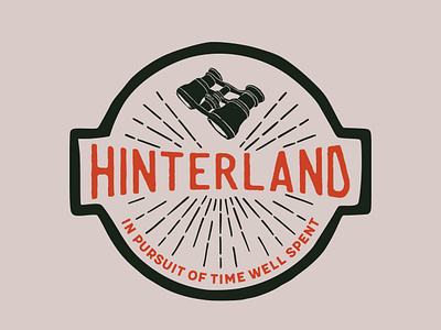 Hinterland adventure americana badge brand branding design display handcrafted icon illustration label logo logotype print retro simple typography vector vintage wanderlust