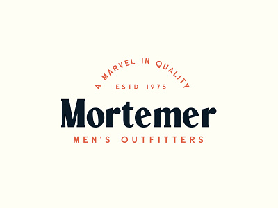 Mortemer - Paschal Dumont badge display font handcrafted label logo retro typeface typography vintage