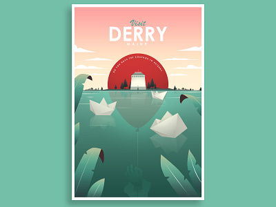 Derry Maine design illustration