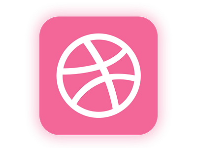 Hello Dribble ! ( Daily UI 005 - App Icon ) app design app icon daily ui mobile design