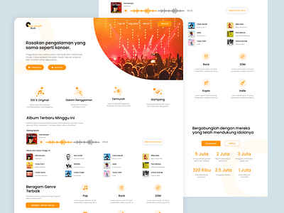 #Exploration - Music landing page ( FREE SOURCE ) explorations landing page music website ui ux ui design ux design website design website designer