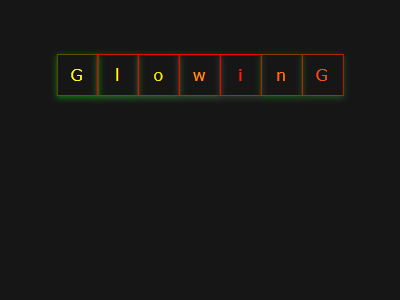 Glowing Text