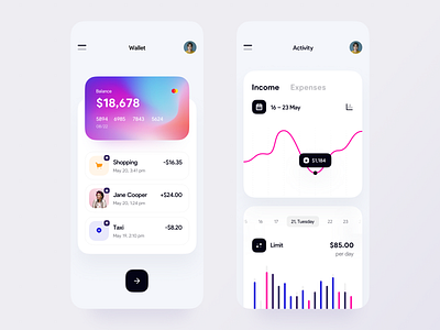 Online Banking Mobile App Concept