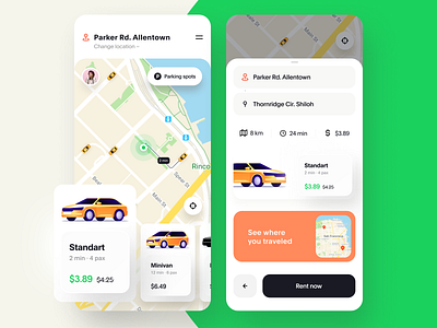 Car Rental Mobile App Design Concept