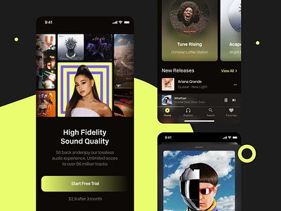 Music App Design Concept by Ilya Sablin on Dribbble