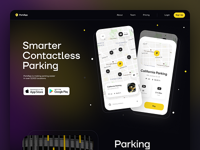 Parking App Landing Page