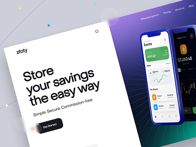 Finance App Landing Page