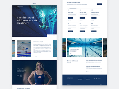 Swimming Pool Landing Page