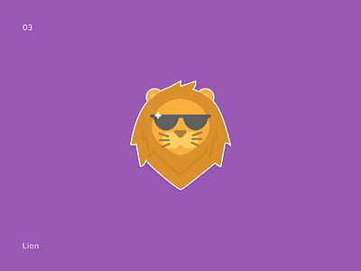 Lion sticker