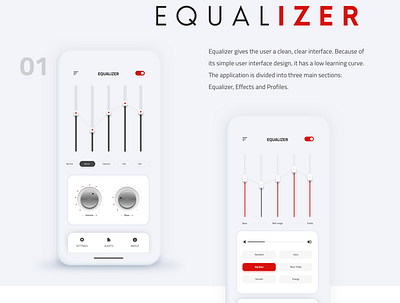 Equalizer mobile App app design equalizer ios app design mobile app ux visual design