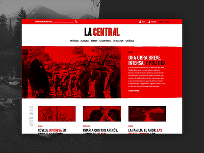 La Central (concept) animation barcelona bookstore branding concept interaction la central politics red social ui video visual
