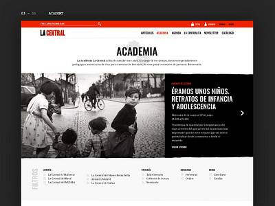 La Central (concept) barcelona bookstore branding concept design interaction la central politics red social ui web