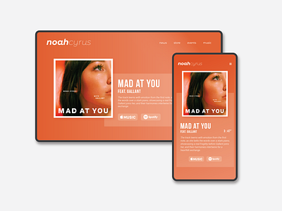 Daily UI - 03 - Landing Page dailyui design landing landing page design music responsive ui website