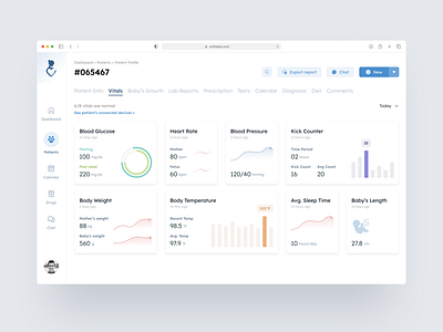 📈 Vitals Screen Exploration for Mothercare app