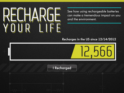 Recharge Your Life application facebook infographic social media ui ux