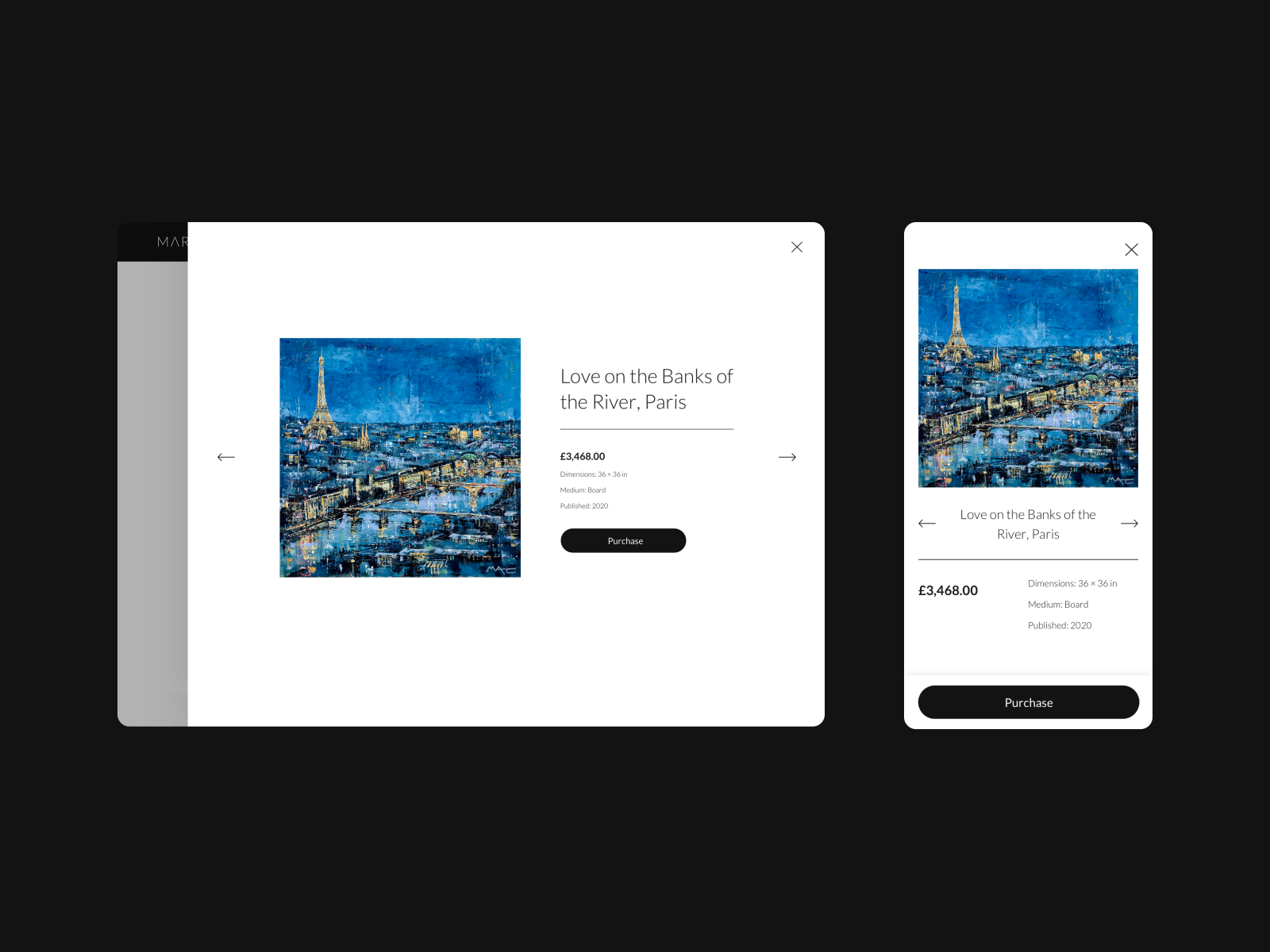 Product slide out panel by Sophie Reynolds on Dribbble