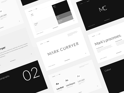 Brand Guidelines - Mark brand guidelines branding creative design font graphic design guidelines hierarchy logo minimal monochromatic style guide text typography