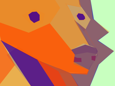 Geometry Dog colors dog geometry illustrator random