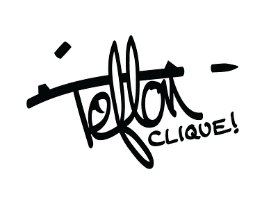 Teflon Clique gun logo music