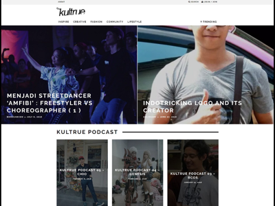 Our kultrue magazine webdesign