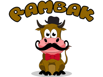 Mister Rambak mascot cartoon logo mascot