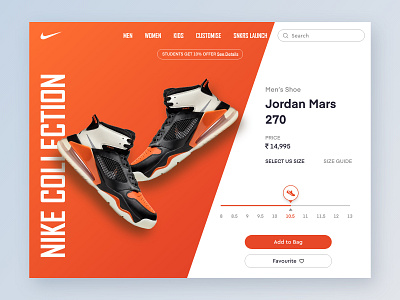 E-commerce shop for Nike (DailyUI) #012 app branding dailyui dailyuichallenge dashboad design ecommerce icon landing landing page nike nike air max nike running payment sale shoes shopping typography ui ux