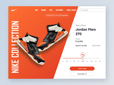 E-commerce shop for Nike (DailyUI) #012