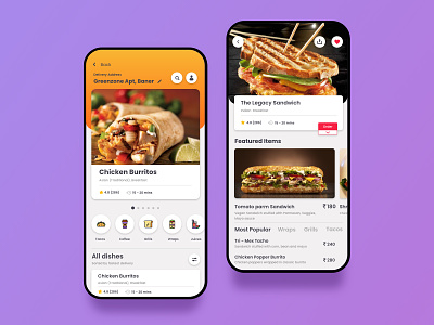 Online Food Delivery at your doorstep app coffee dailyui dailyuichallenge dashboad delivery design diet dishes food homepage hotel icon items landing page online payment snacks ui ux