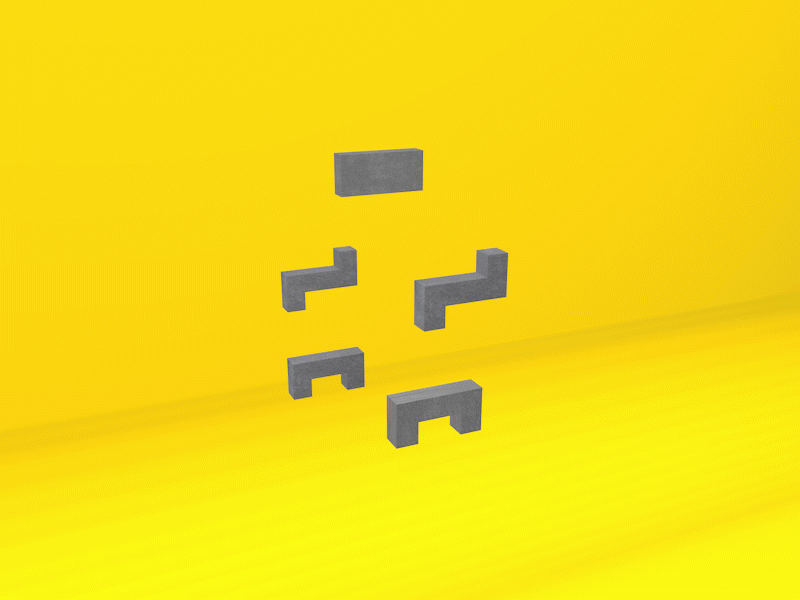 Figure 5 3d animation animated gif doodle initials typography