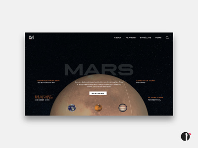 Planet Mars adobe brand identity branding design front end graphic design landing page mockup photoshop website