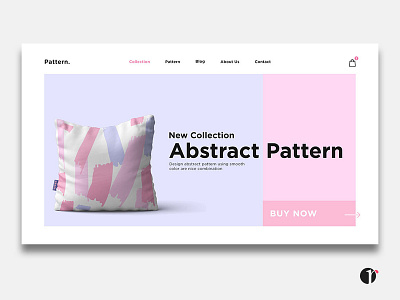 Abstract Pattern Brush Landing Page abstract brush clean design design web front end graphic design landing page pattern pillow pink purpel ui user interface web desgin web developer website