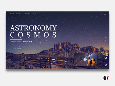 Astronomy Cosmos Landing Page