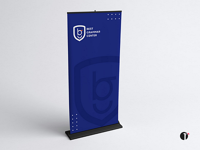 Banner Best Grammar Center banner blue design graphic design learning mockup study