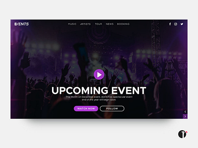 Event landing page