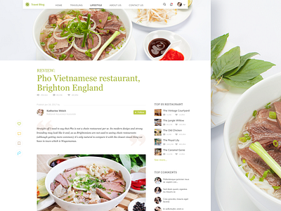 Travel Blog - Ārticlē pāgē article blog food pho review travel blog