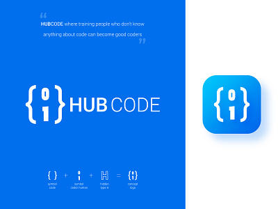 HUBCODE - Lōgō app icon branding code code school hubcode logo