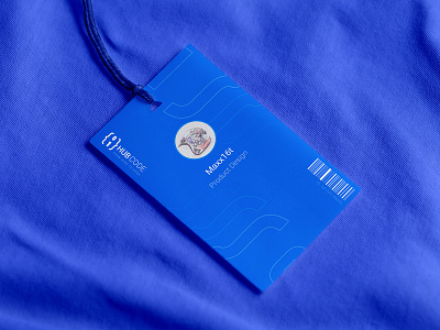 HUBCODE - Emplōyēē ID Cārd blue branding code code school hubcode id card identity design school