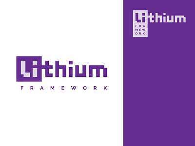 Lithium Framework Brand design logo typography web