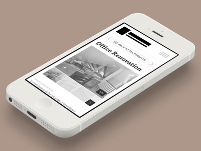 Iphone projectpage wireframe